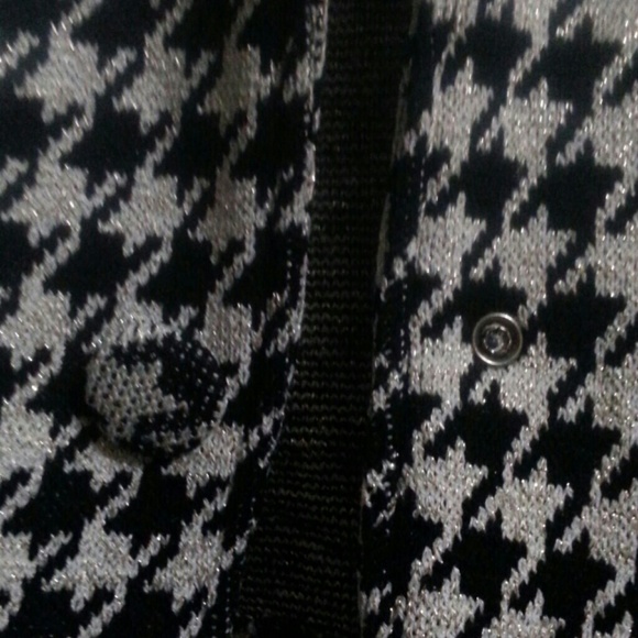 Shimmery Houndstooth Blazer - Picture 3 of 4