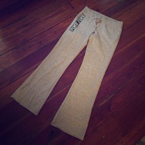 PINK heather gray Flare pants