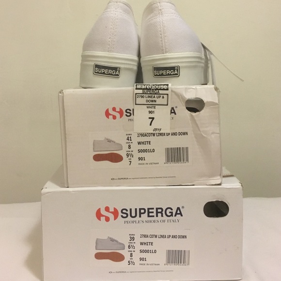Brand new Superga platform white sneakers 6.5 & 8 - Picture 4 of 4