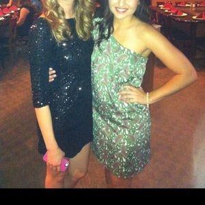 One shoulder paisley boutique dress!