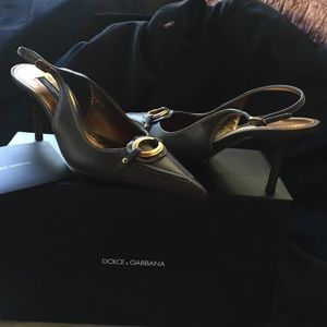 Dolce & Gabbana greige heels