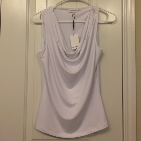 Brand new with tags white Calvin Klein blouse