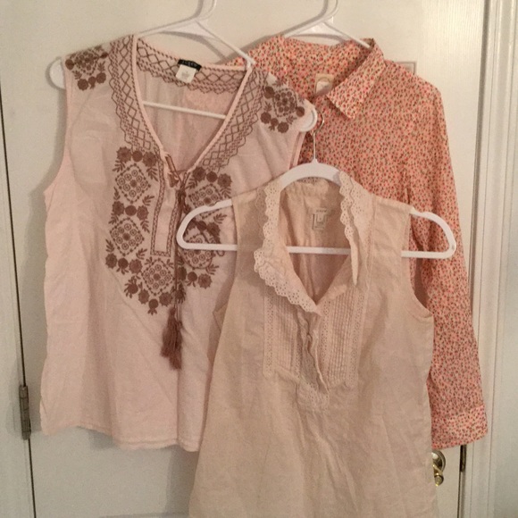 3 small J Crew tops bundle.