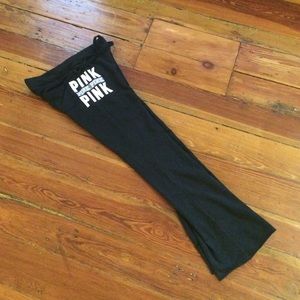 PINK black Flare pants