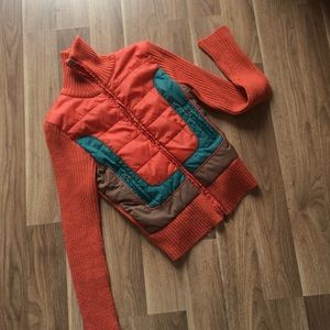 Ribbed bomber jacket