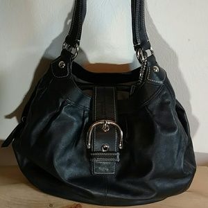 Coach Large Soho Black Leather Handbag F15075