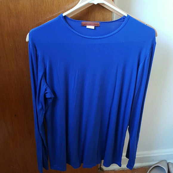 Pea bee and Jae royal blue long sleeve shirt