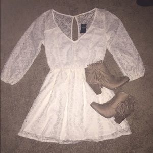 ONE DAY SALE Hollister White Lace Dress
