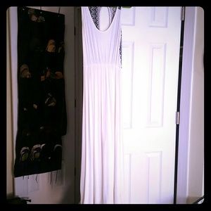 White maxi dress