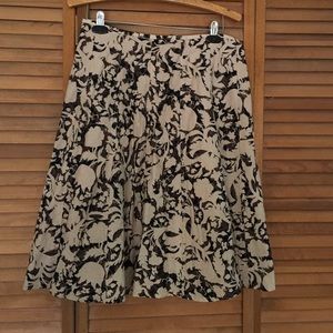 Floral skirt.