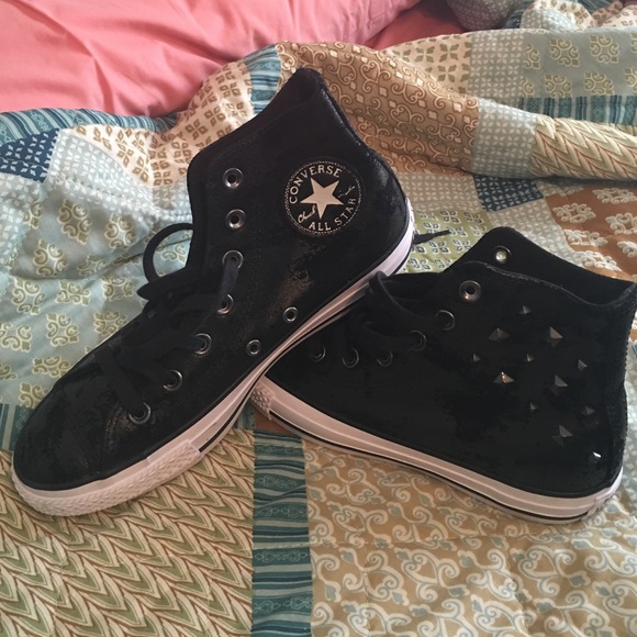 Black spackle Converse
