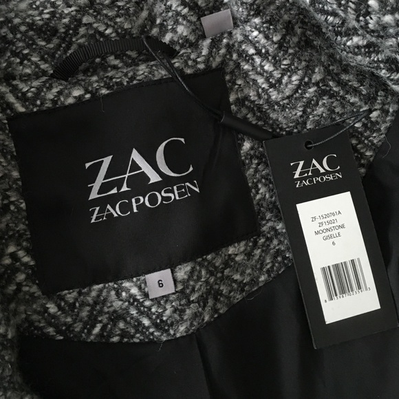 Zac Posen Boyfriend Herringbone Coat•NWT - Picture 5 of 6