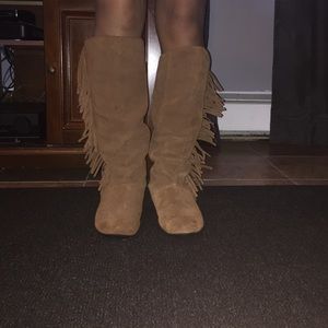 Moccasin Fringe Boots