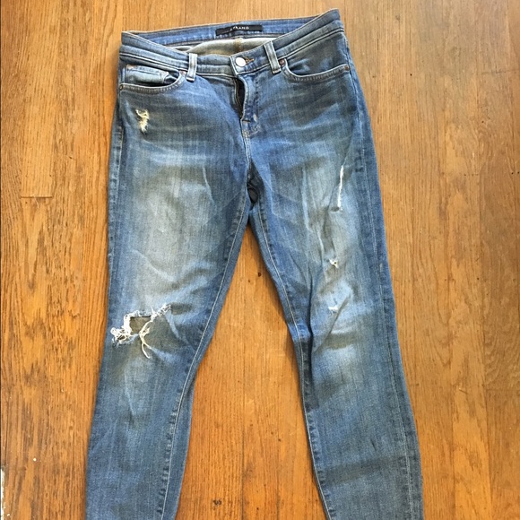 J-brand distressed skinny jeans