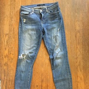 J-brand distressed skinny jeans