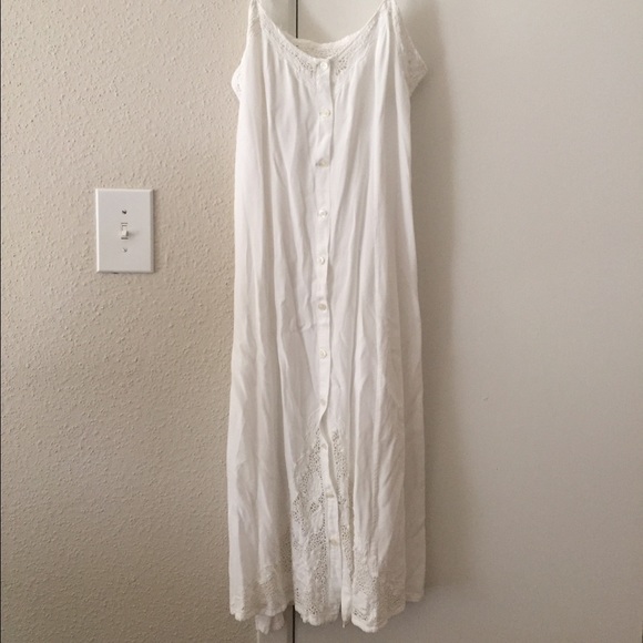 Free People White Linen Dress