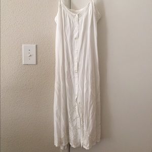 Free People White Linen Dress