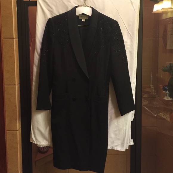 Sequin suit dress.