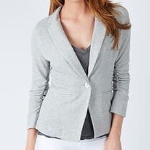 Jersey sweatshirt jacket blazer