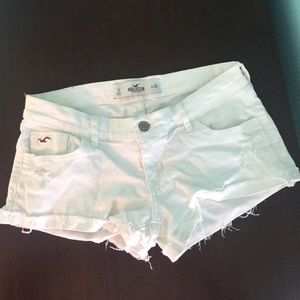 HOLLISTER white Jean shorts