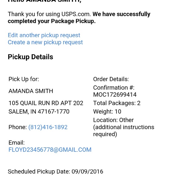 Proof of shipment