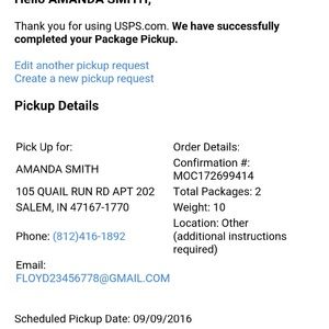 Proof of shipment