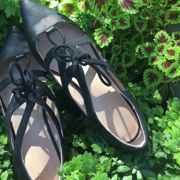 Lace-up Flats - Picture 1 of 4