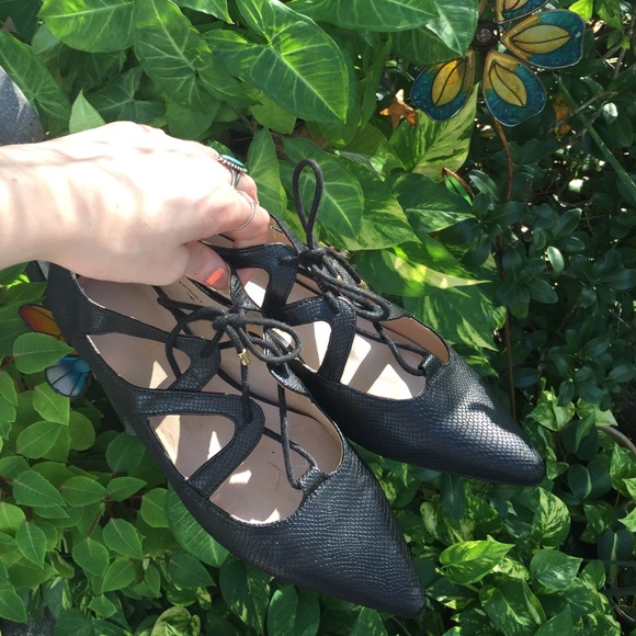 Lace-up Flats - Picture 2 of 4