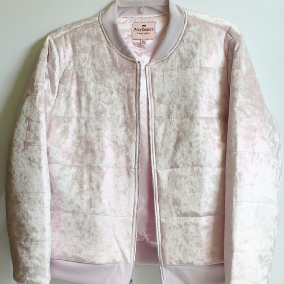 NWT Pink Velvet w/metallic puffer Jacket sz XL - Picture 2 of 4