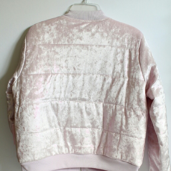NWT Pink Velvet w/metallic puffer Jacket sz XL - Picture 3 of 4