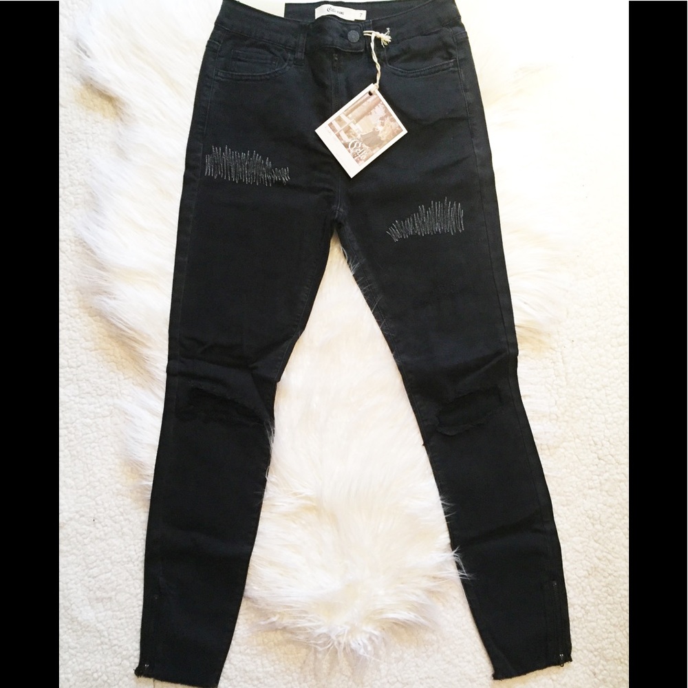 Harley Black ankle skinny jeans