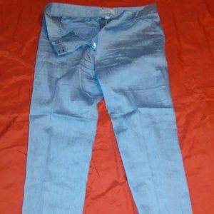 Gap pants. Blue tweed look. Lightweight fabric.