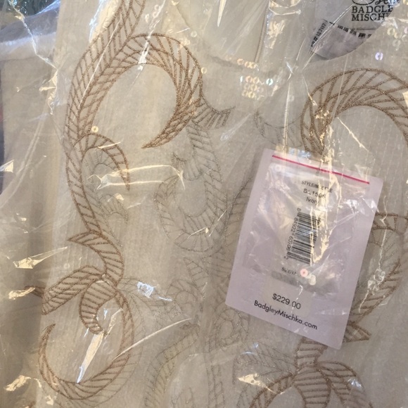 🎉Badgley Mischka Vines Sequins Dress NWT - Picture 4 of 5