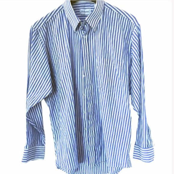 Manhattan 16" 32/33 fine cotton striped shirt