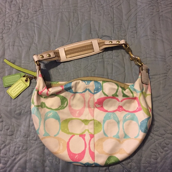 Hamptons Print Coach Purse