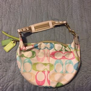 Hamptons Print Coach Purse