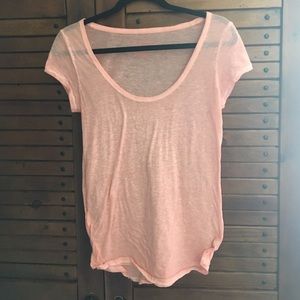 DONATING MONDAY!!! AE pink scoop neck tee