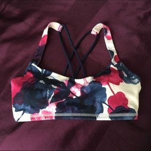 Inky Floral Free To Be Bra