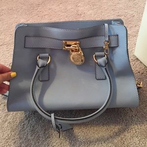 Michael Kors baby blue purse