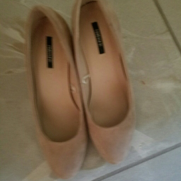 Beige heels from Forever21.