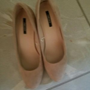 Beige heels from Forever21.