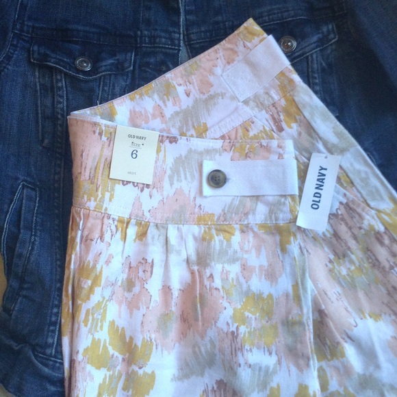 Old Navy Linen Mini Skirt sz 6 NWT