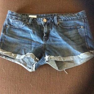 Denim shorts