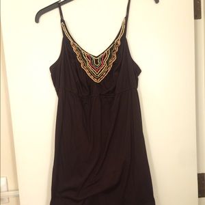 Brown beaded sundress! PERFECT for fall!