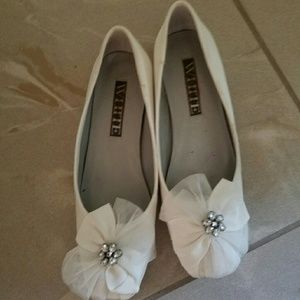 White flats purchased from David's Bridal