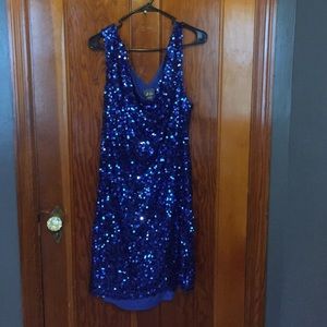 Blue sparkly dress
