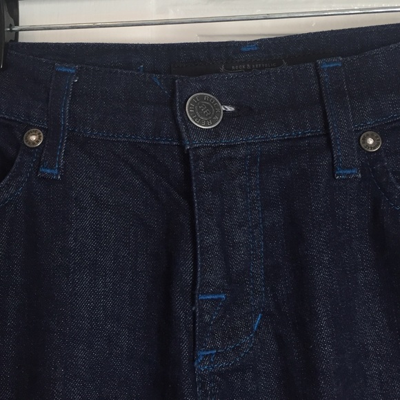 Rock & Republic dark navy jeans. - Picture 3 of 3