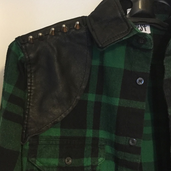 LF Flannel Leather button down - Picture 2 of 3