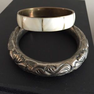 Two bangle bracelets