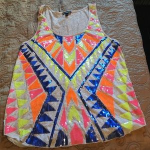 Express Embellished Tank Top